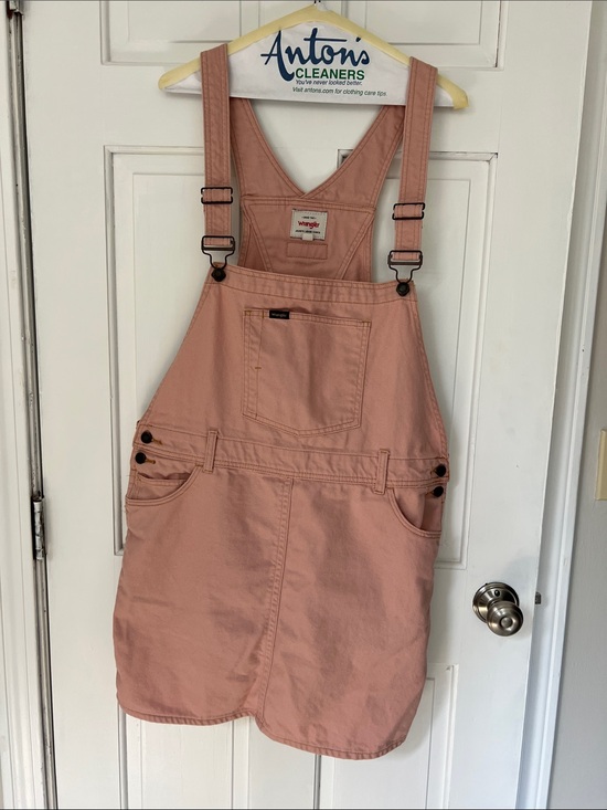 Wrangler Dresses & Skirts - Wrangler Dusty Rose Canvas Overall Dress